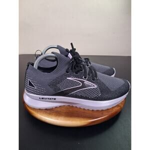 Brooks Levitate 5 StealthFit Women’s 8 Black Blue Running Shoes 1203591B056